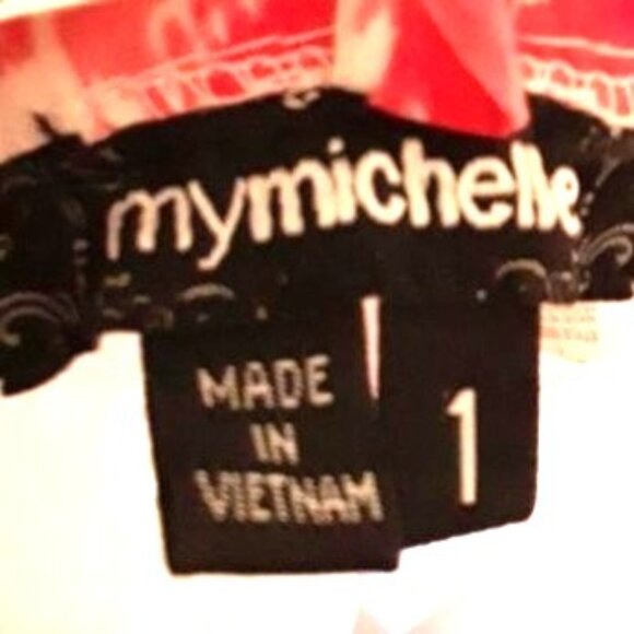 My Michele Sundress Spaghetti Strap Floral  Sz 1 Cotton - Picture 5 of 6